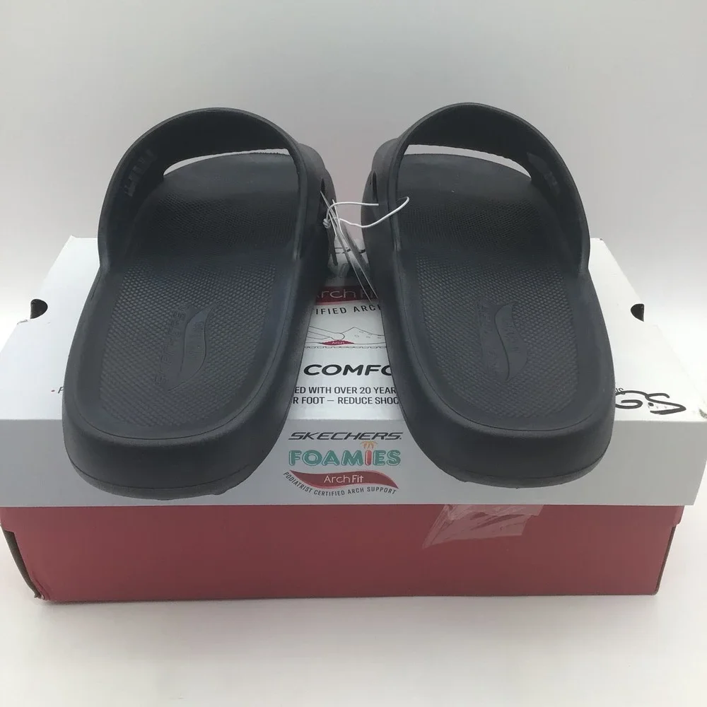 Skechers Foamies‎ Arch Fit Horizon In-Demand Mens Size 11 Navy Blue Slides NEW